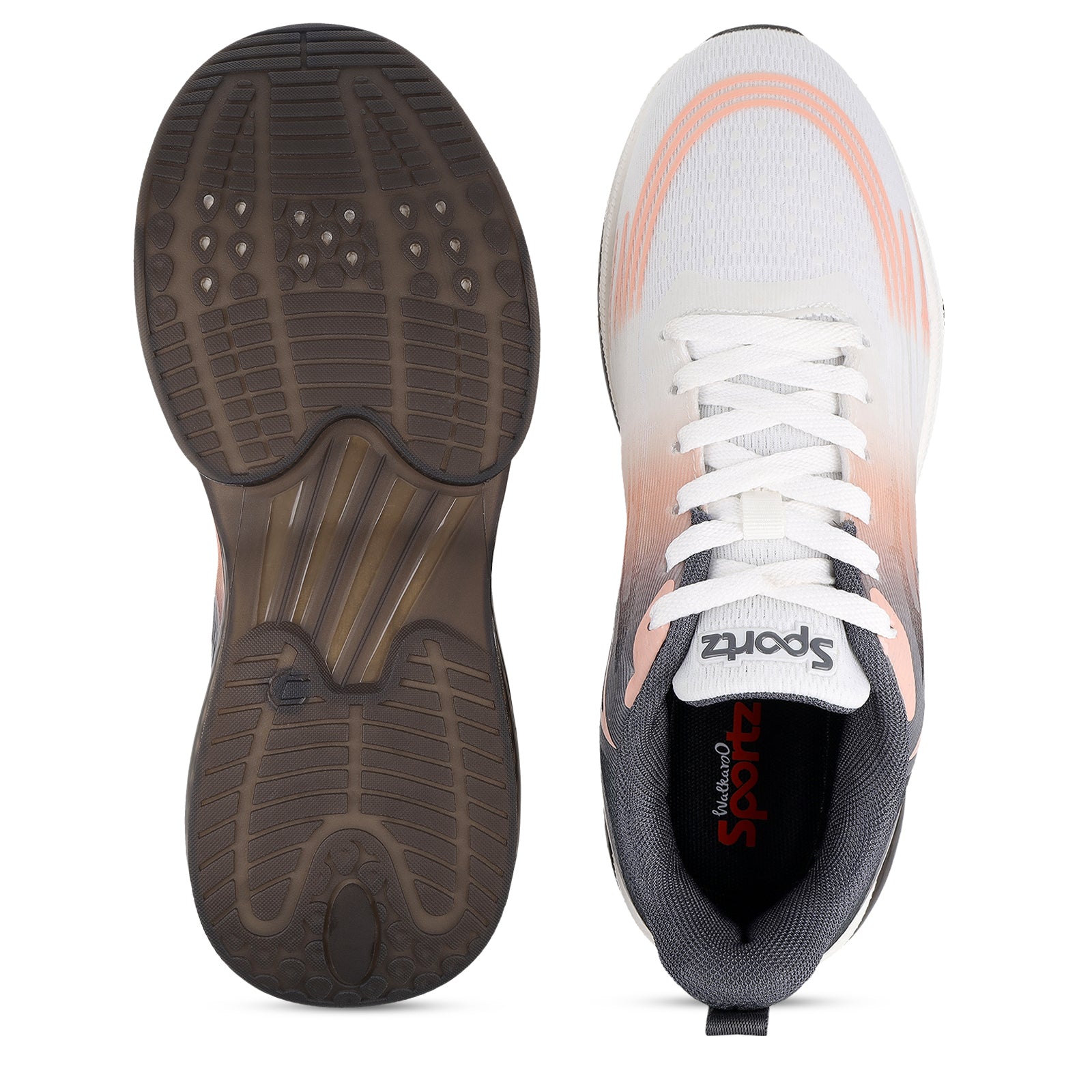 RULER Men's Lace-up Sports Shoes - WS9157 Black Orange