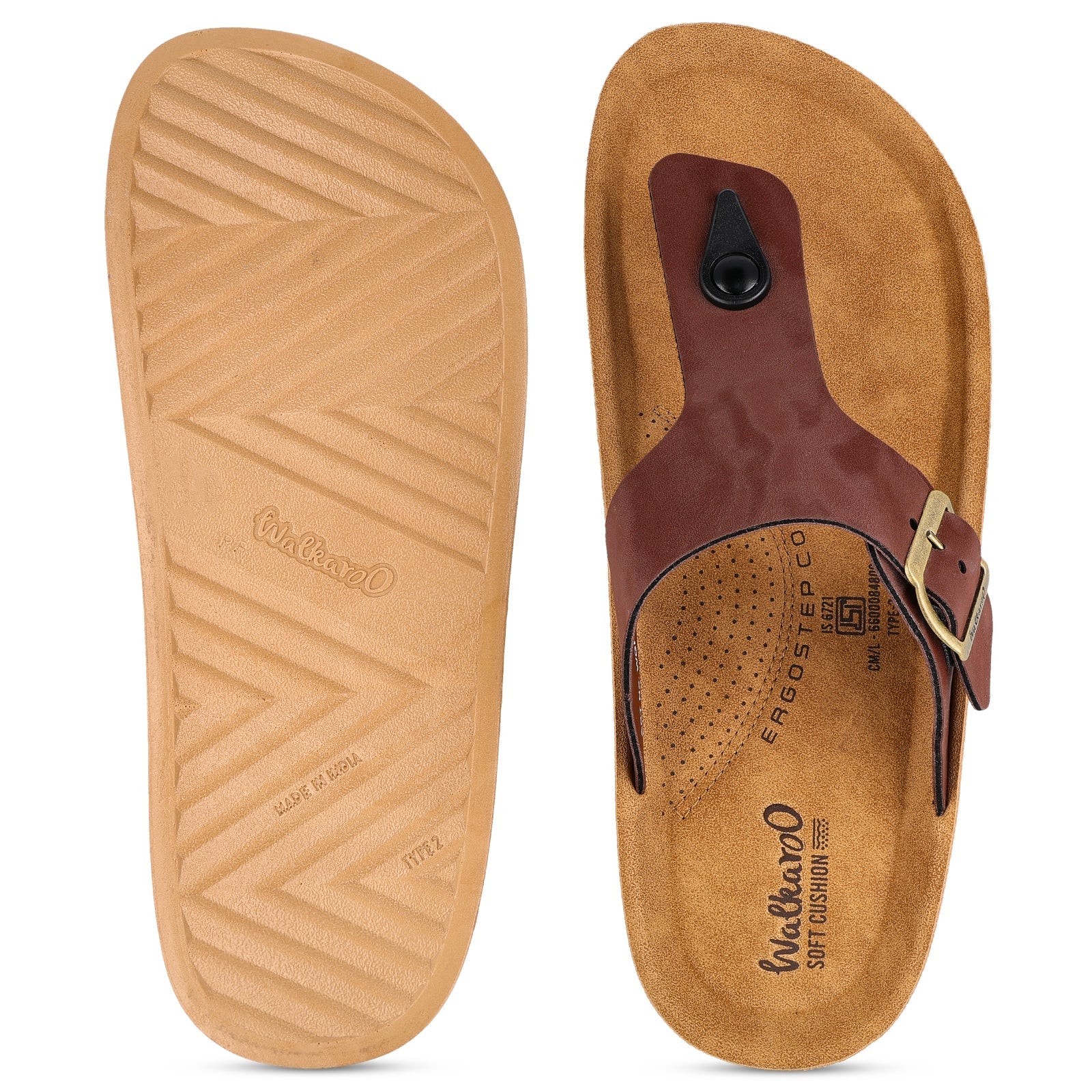 Men's Daily Wear Sandals - WGR53246 Brown