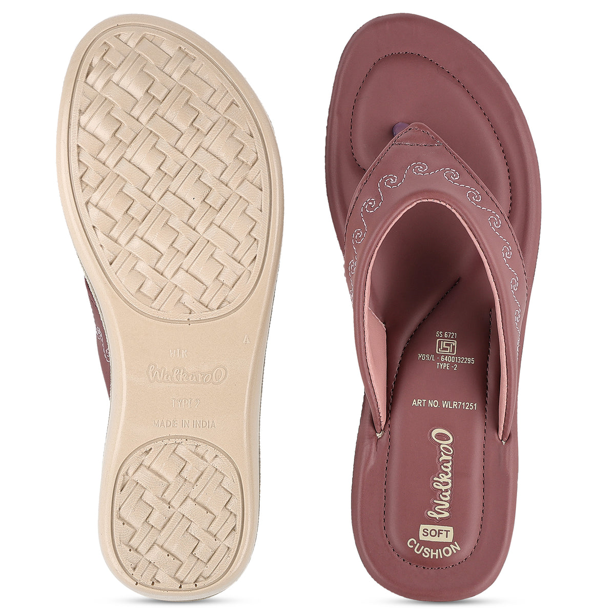 Women's Daily wear Sandal - WLR71251 Crushed Berry
