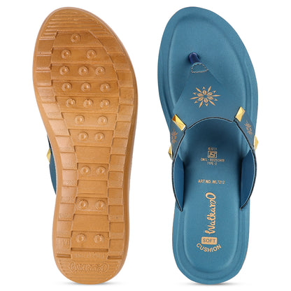 Women's Daily Wear Sandals  - WL7212 Peacock Blue
