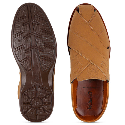 Men's Fisherman Sandals  - WGR53215 Tan
