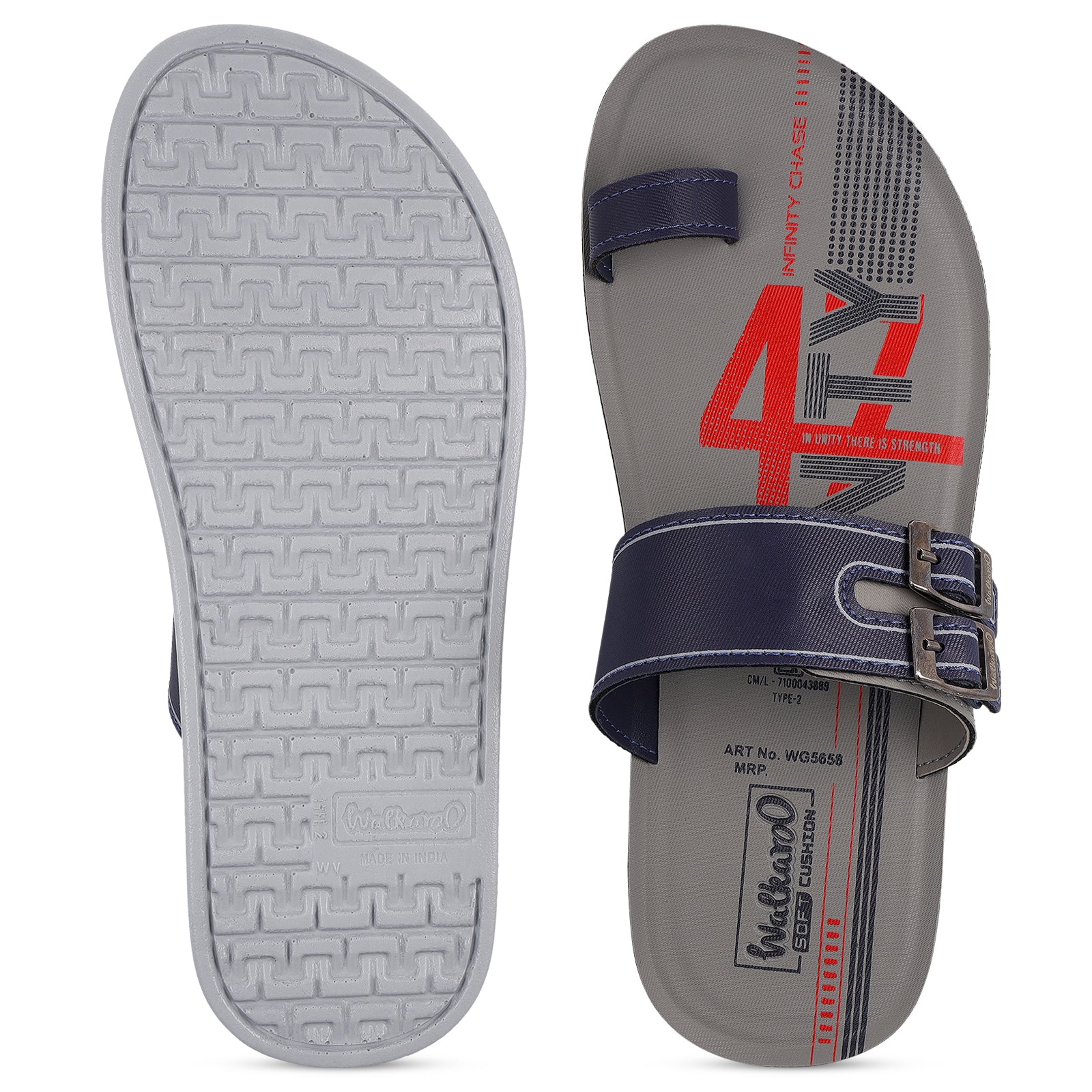 Men's Daily Wear Sandals  - WG5658 Grey