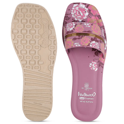 Women's Slide Sandals - WLR73014 Mauve