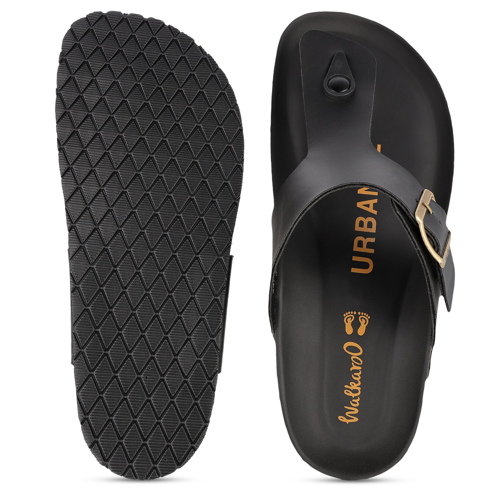 Buy URBANOZ Men's Comfort Sandals - WGE53242 Full Black Online