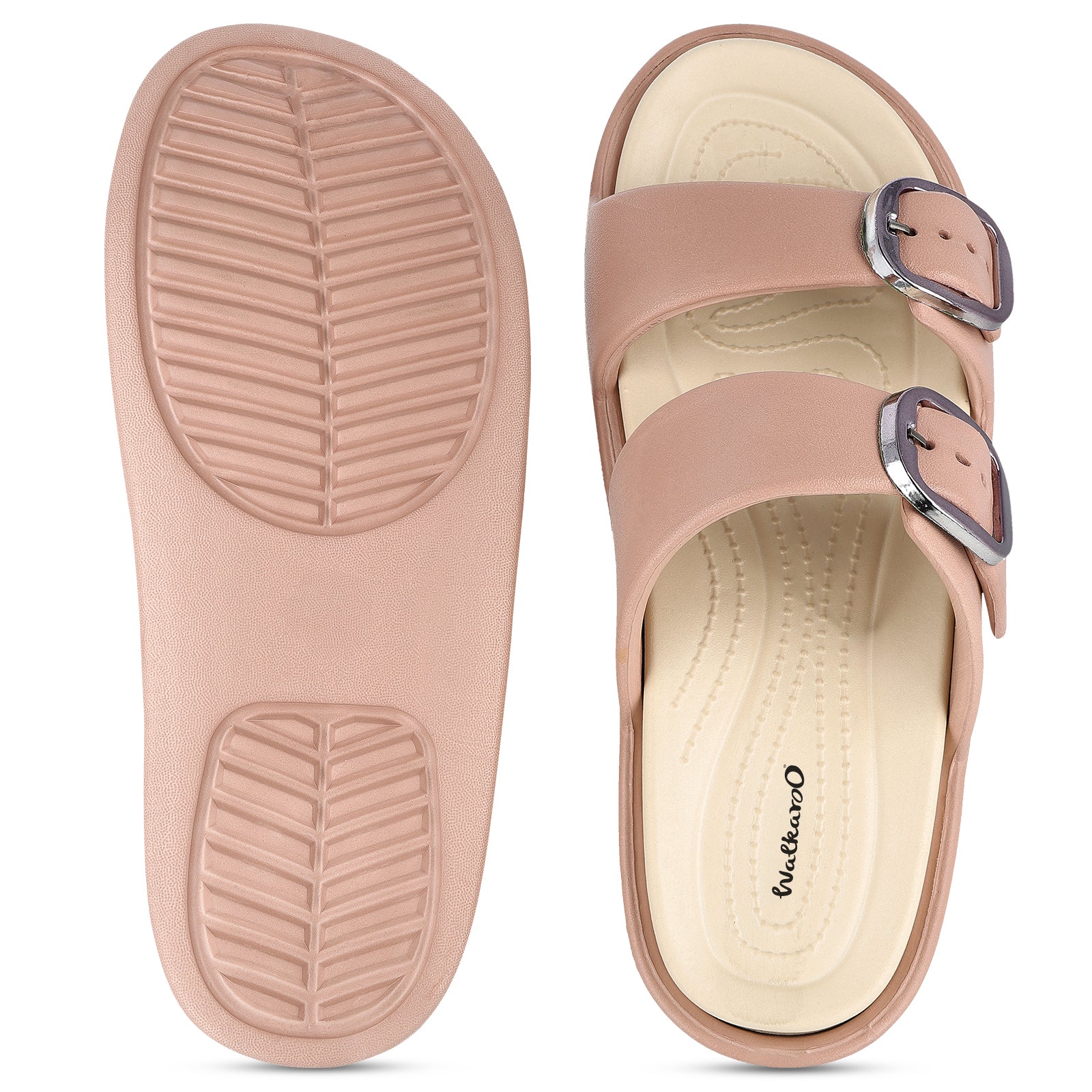 Women's Daily Wear Sandals - FLR43104 Peach