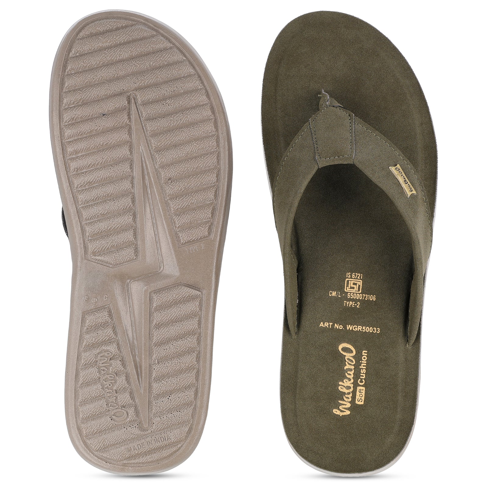 Men's Daily Wear Sandals - WGR50033 Olive