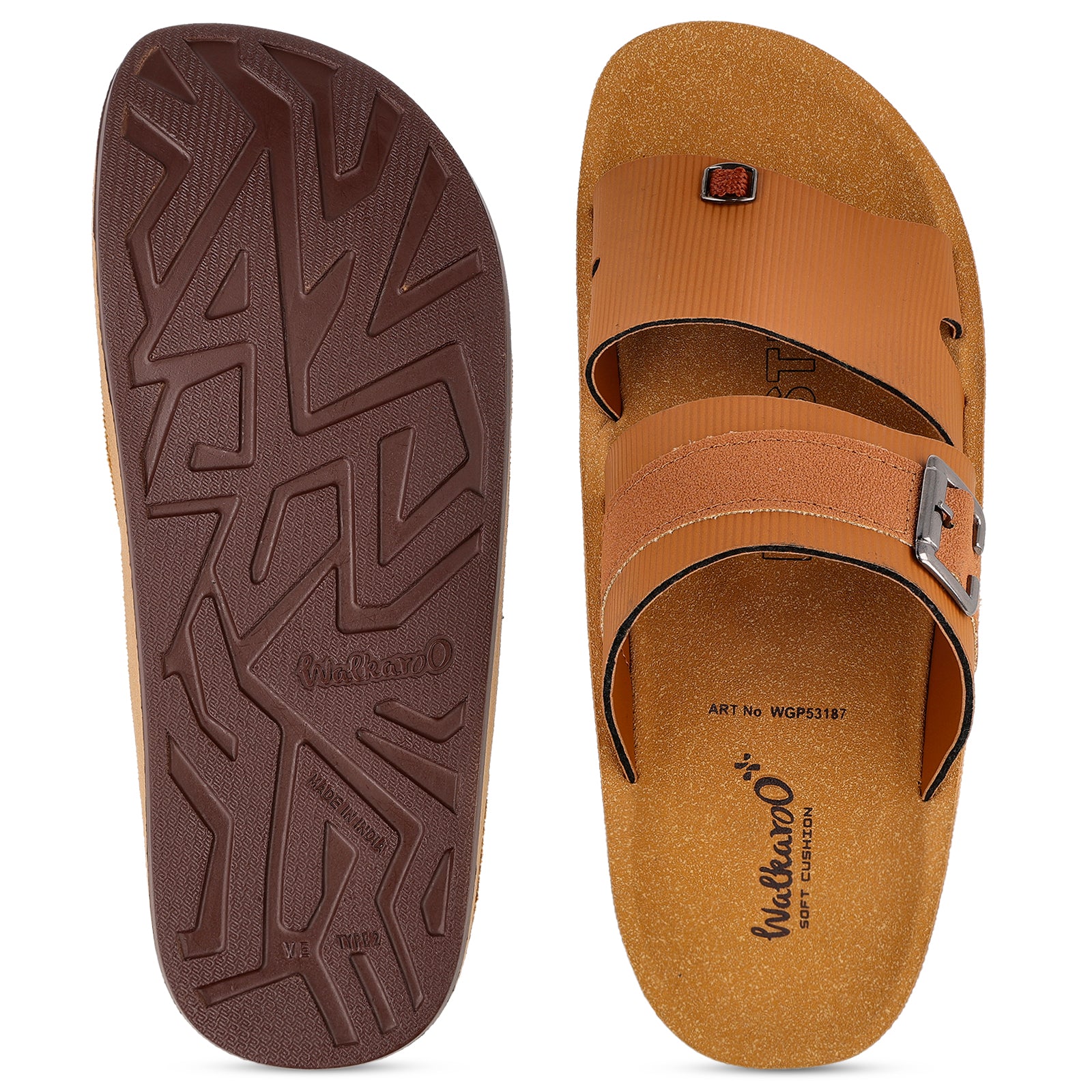 Men's Daily Wear Comfort Sandals - WGP53187 Tan