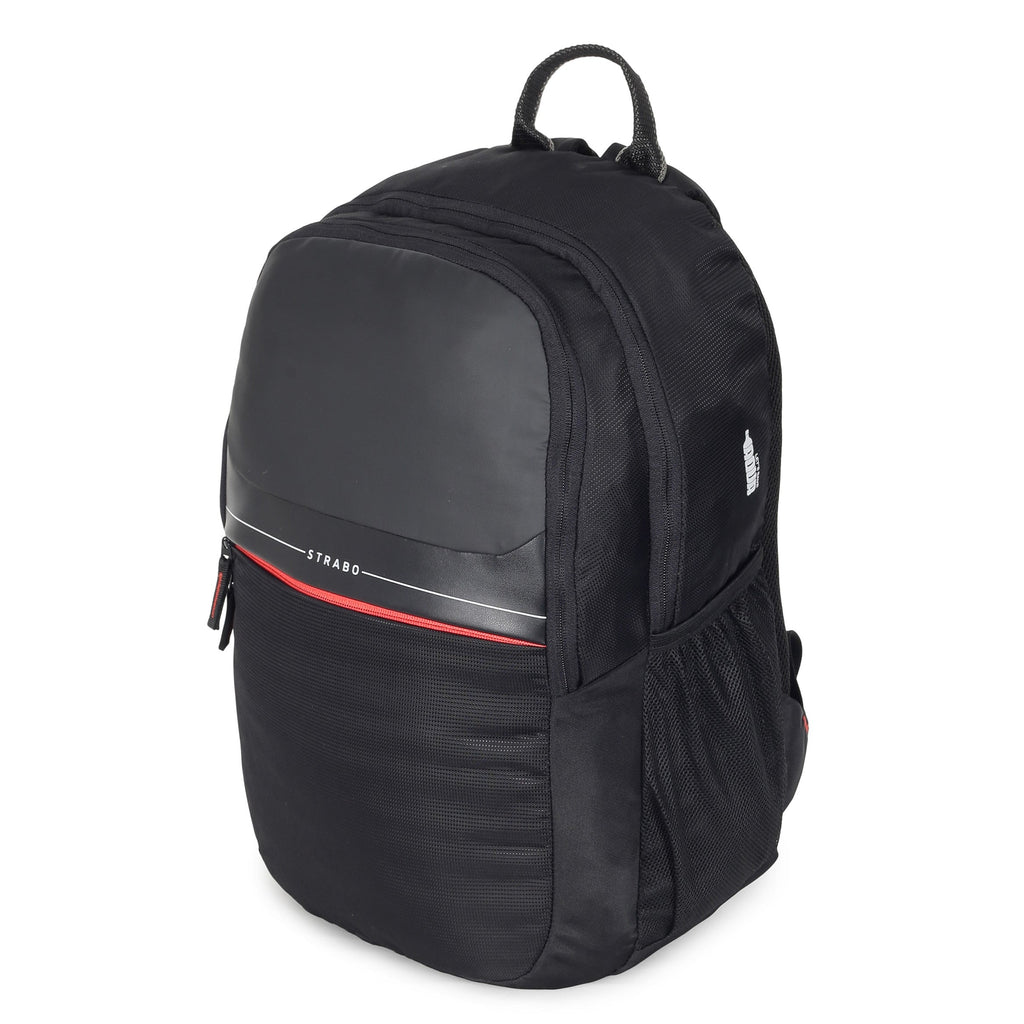 Strabo Aztech 15 inch Laptop Bag - Colour Black 30L Water Resistant - Strabo 