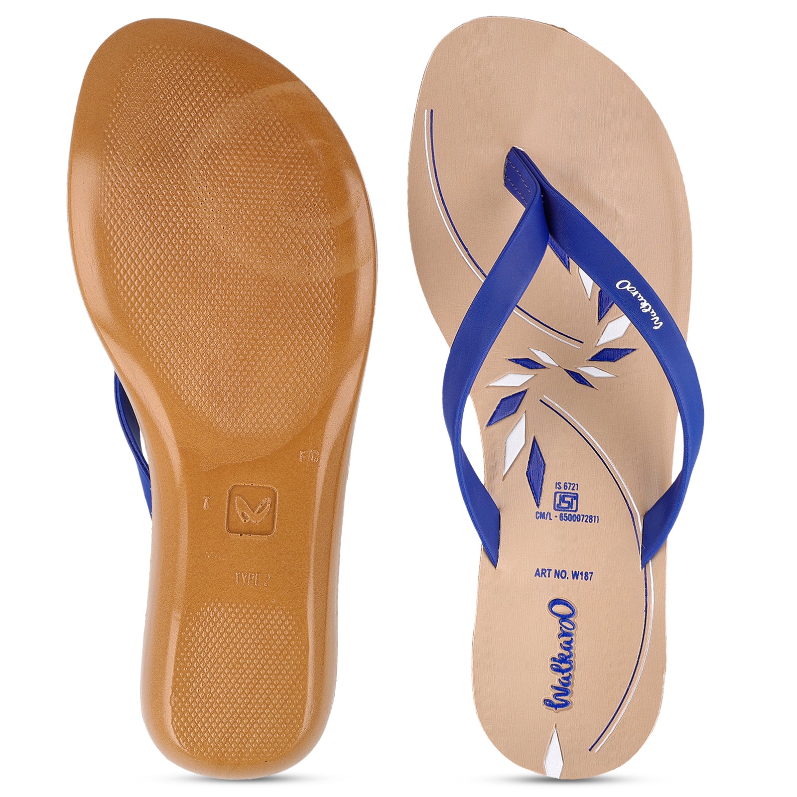 Women's Daily Wear Sandals - W187 Blue
