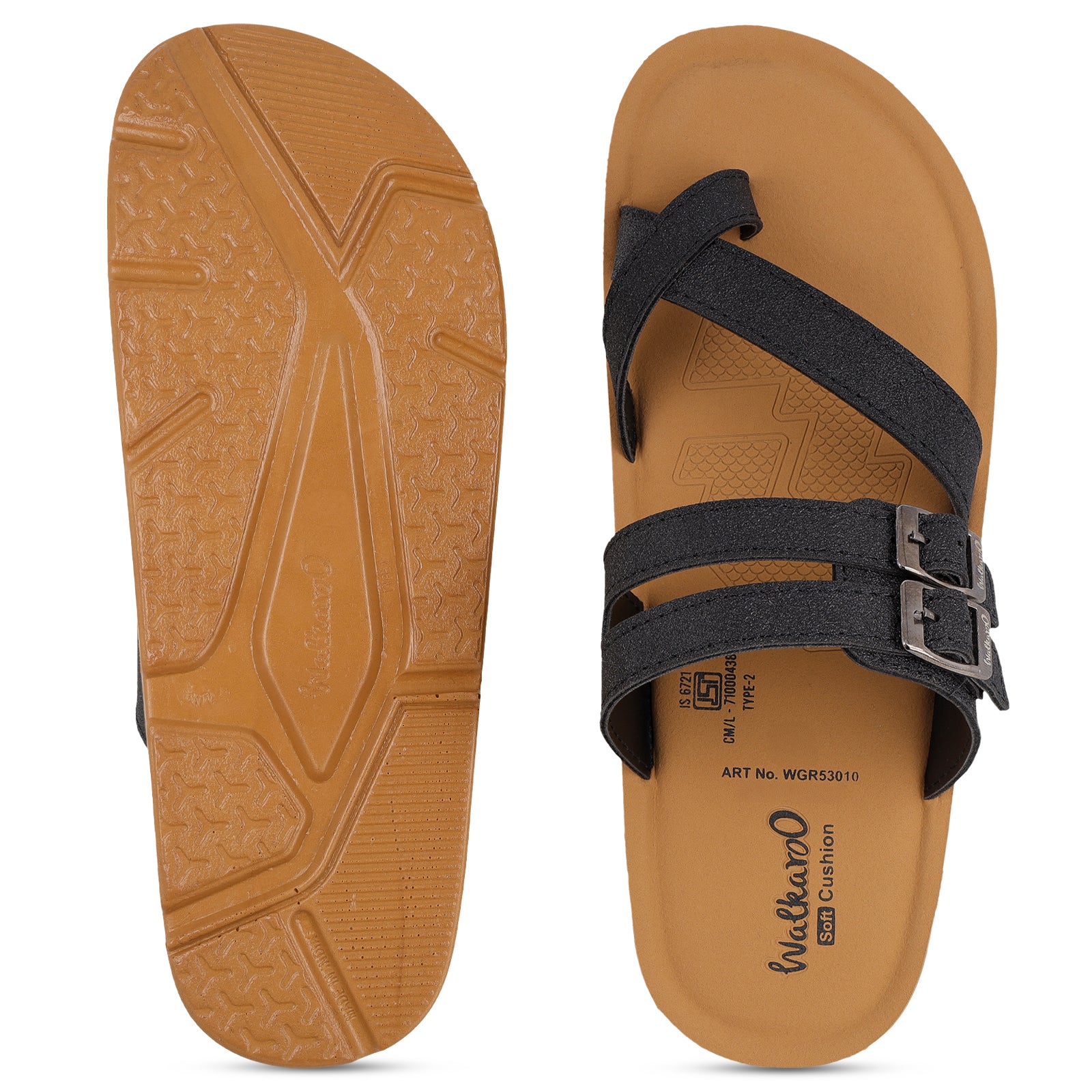 Men's Daily Wear Sandals - WGR53010 Black