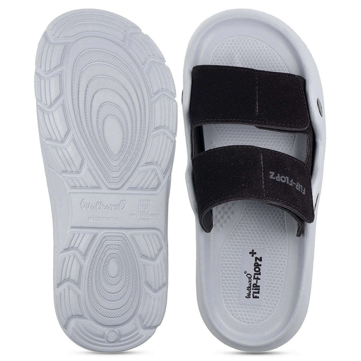 Men's Daily Wear Sandals - FGP45020 Light Grey Black