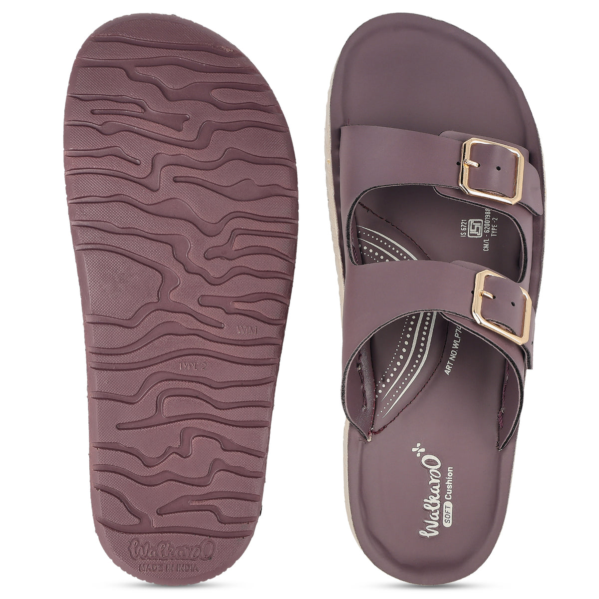 Women's Daily Wear Sandals - WLP74065 Mulberry