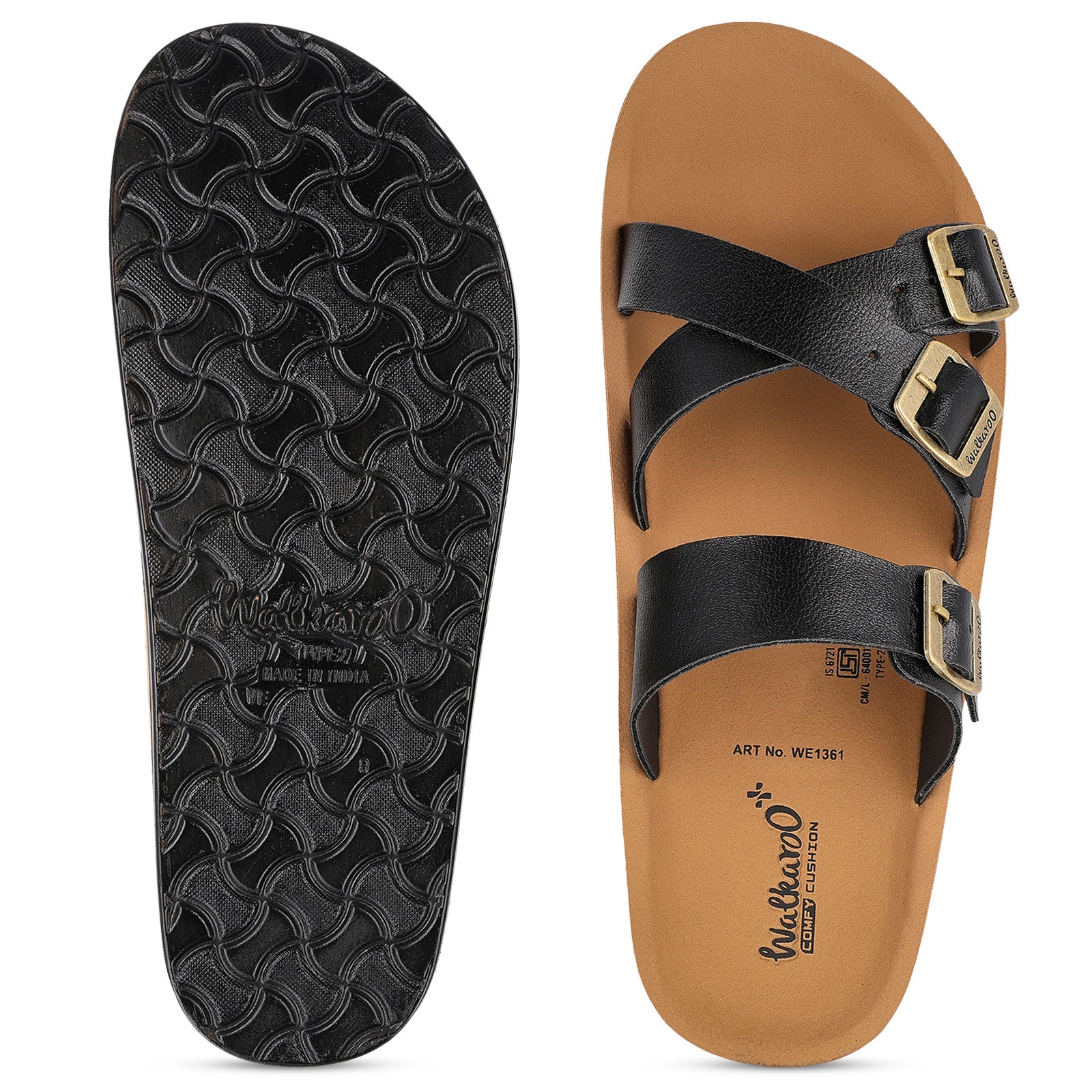 Men's Daily Wear Sandals - WE1361 Black