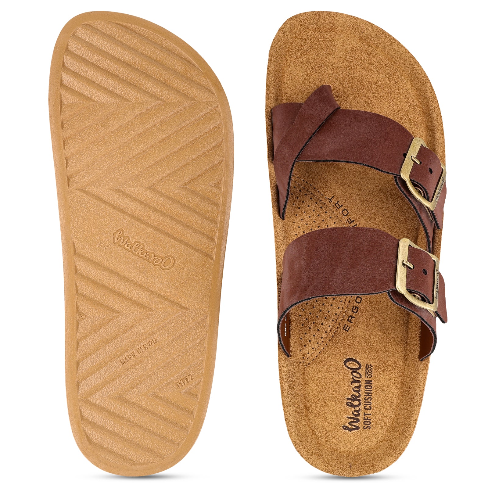 Men's Daily Wear Sandals - WGR53247 Brown