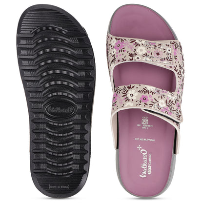 Women's Daily Wear Comfort Sandals - WLP74041 Mauve
