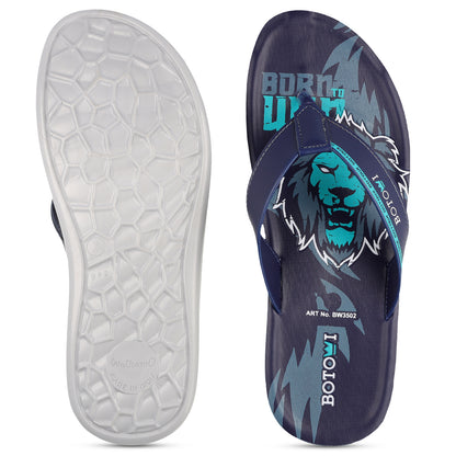 BOTOWI Men's Slipper - BW3502 Blue Mint