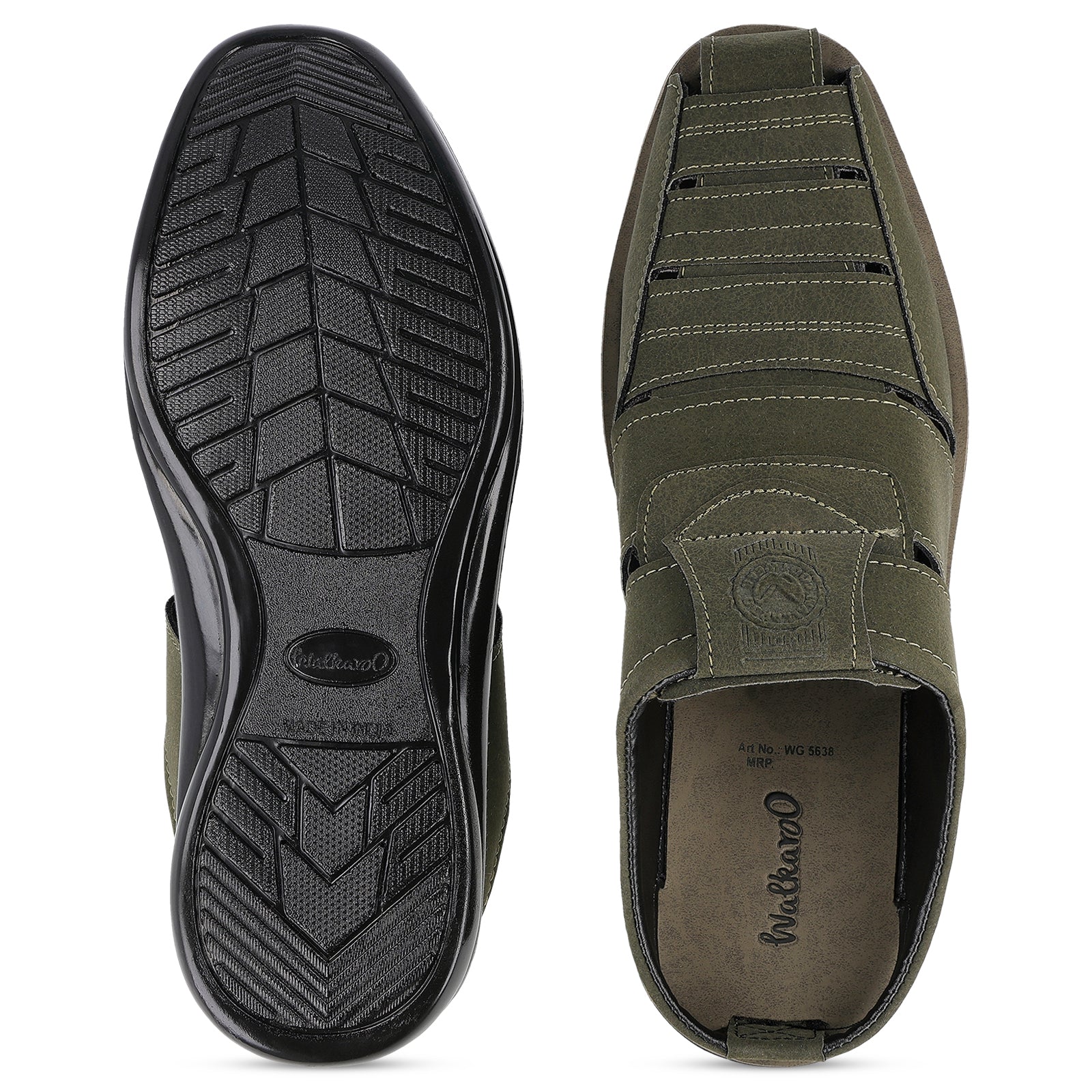 Men's Fisherman Sandals  - WG5638 Olive