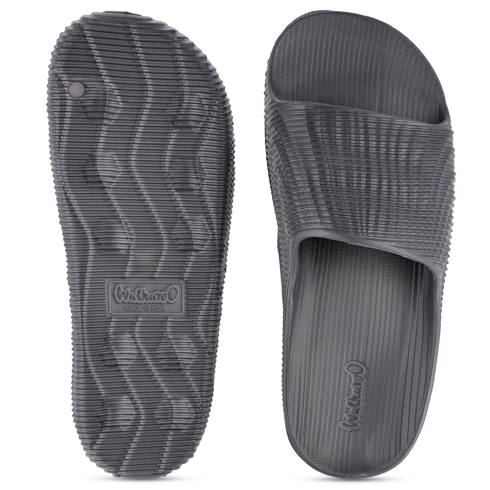 Men's Flip Flop Sliders  - WC8828 Dark Grey