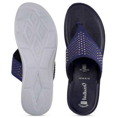 Women's Daily Wear Sandals  - WL7195 Navy Blue