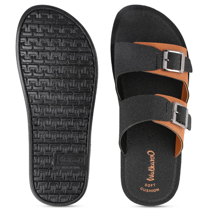 Men's Daily Wear Sandals  - WG5661 Black Tan