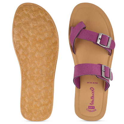 Women's Daily Wear Sandals  - WL7645 Plum