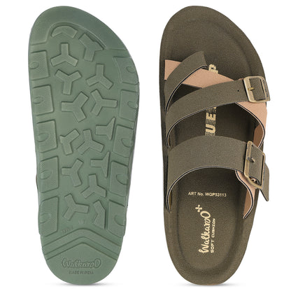 Men's Daily Wear Comfort Sandals - WGP53113 Olive