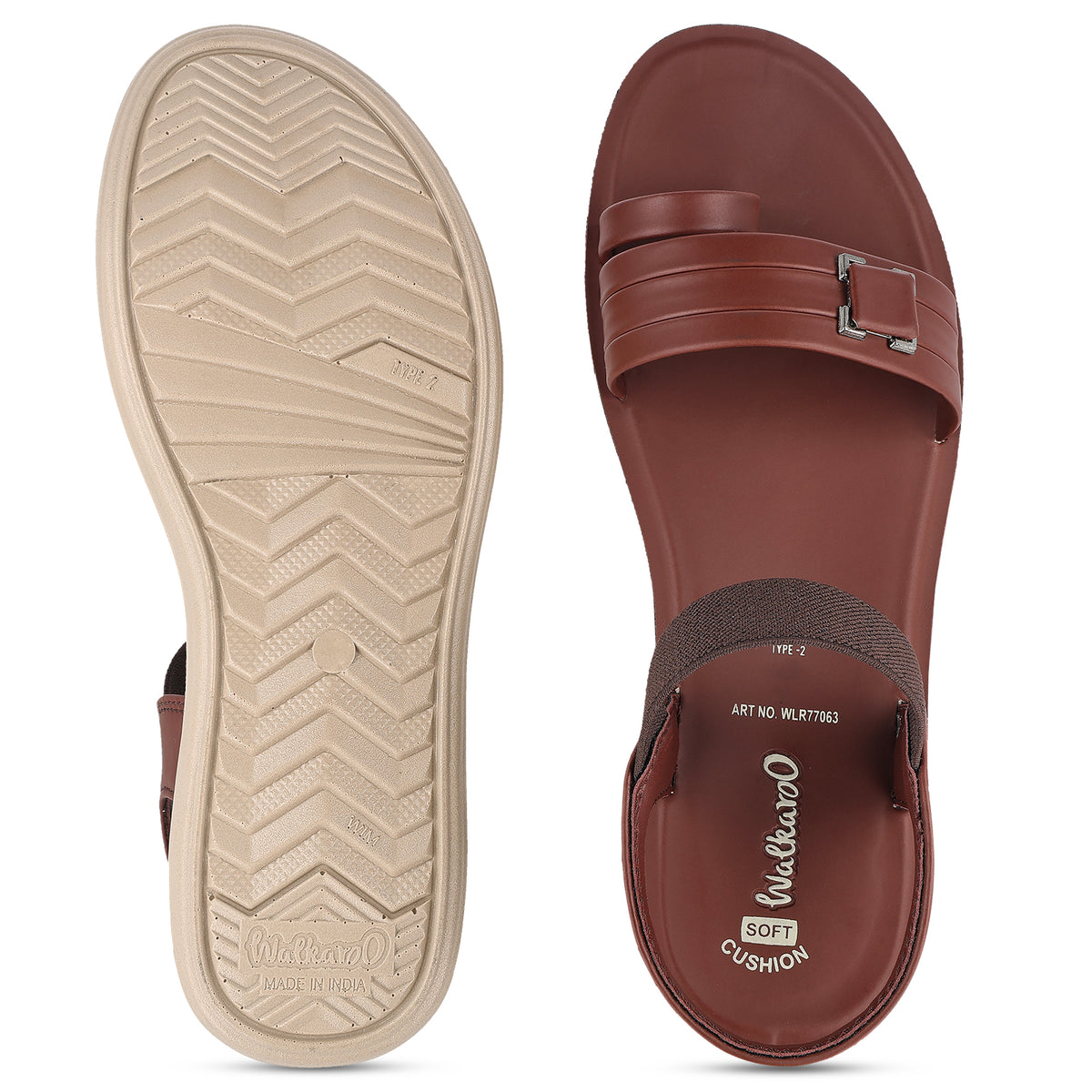 Women's Daily Wear Sandals- WLR77063 Brown
