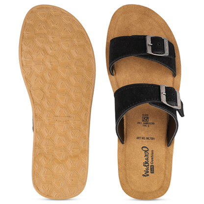 Women's Daily Wear Sandals  - WL7581 Black Beige