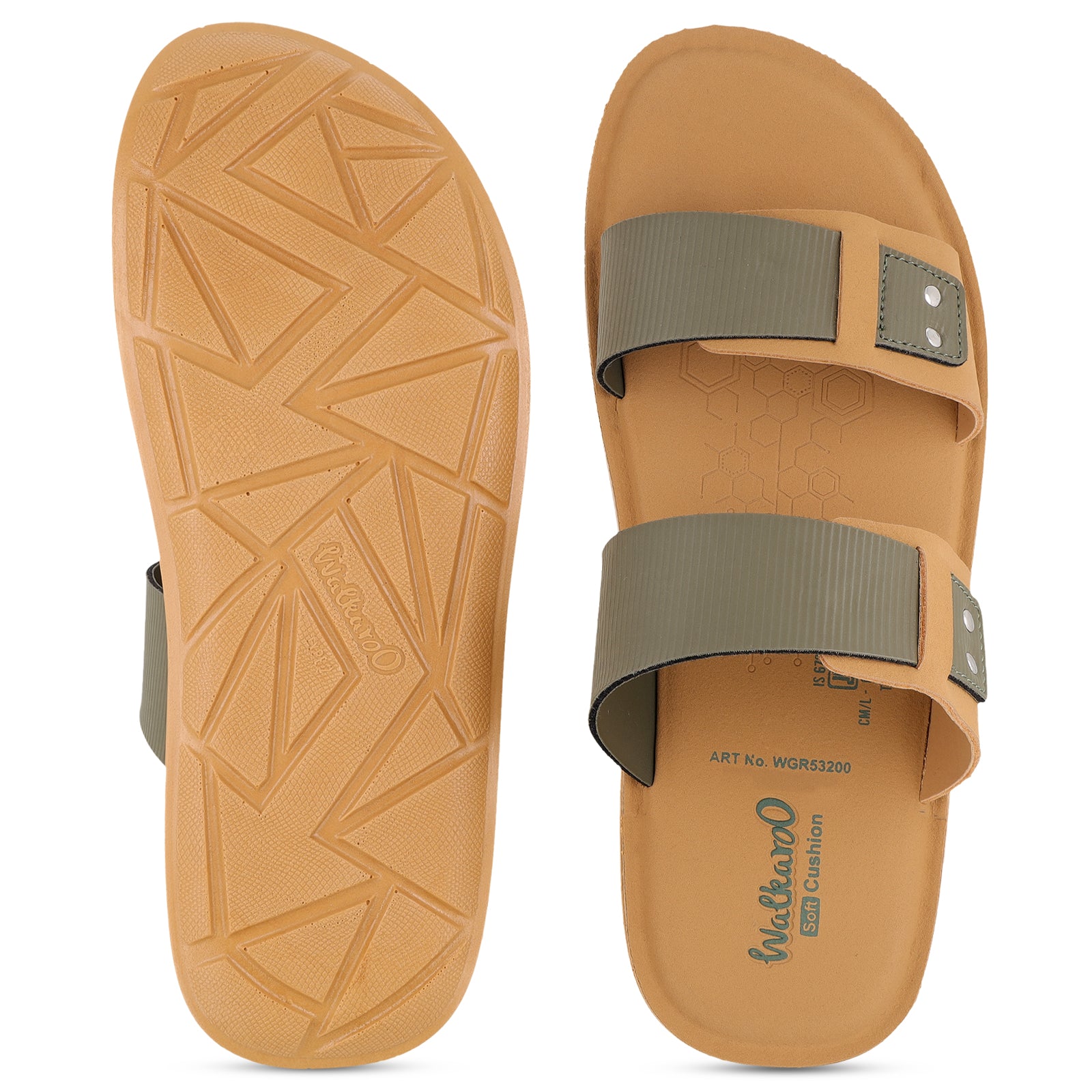 Men's Daily Wear Sandals - WGR53200 Olive