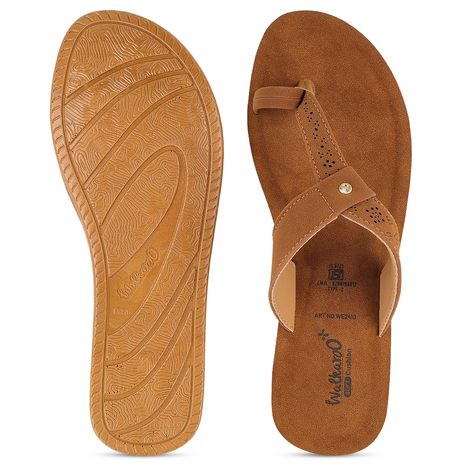 Women's Daily Wear Sandals - WE2410 Tan