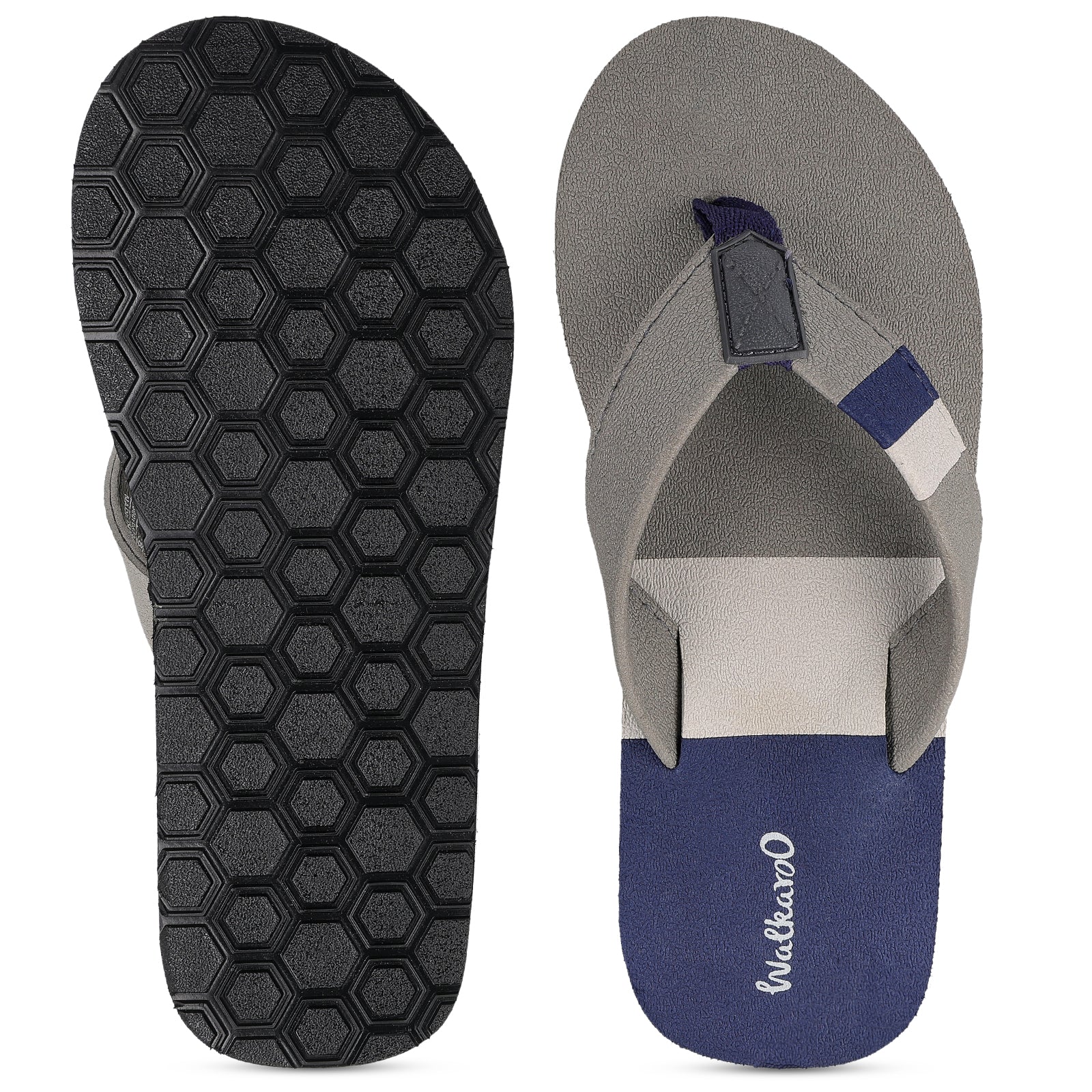 Men's Flip-Flop Slippers - WC6614 Grey Blue