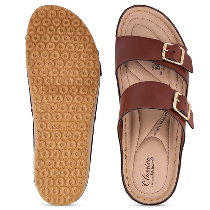 Women's Daily Wear Comfort Sandals  - WLP74021 Brown