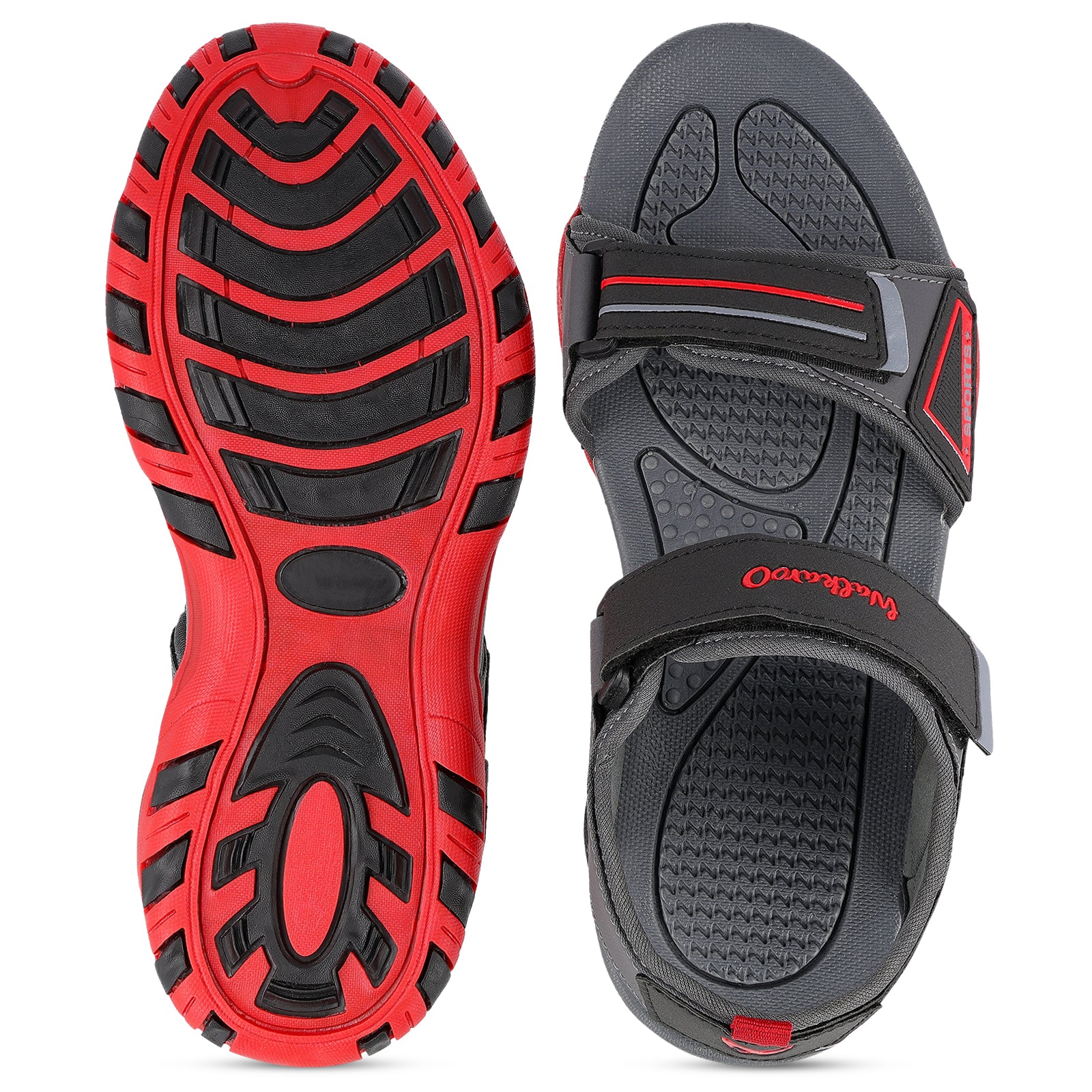 Men's Sports Sandals - WC4482 Grey Red