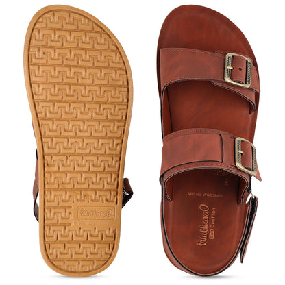 Men's Daily Wear Sandals  - WGR58001 Barn Red