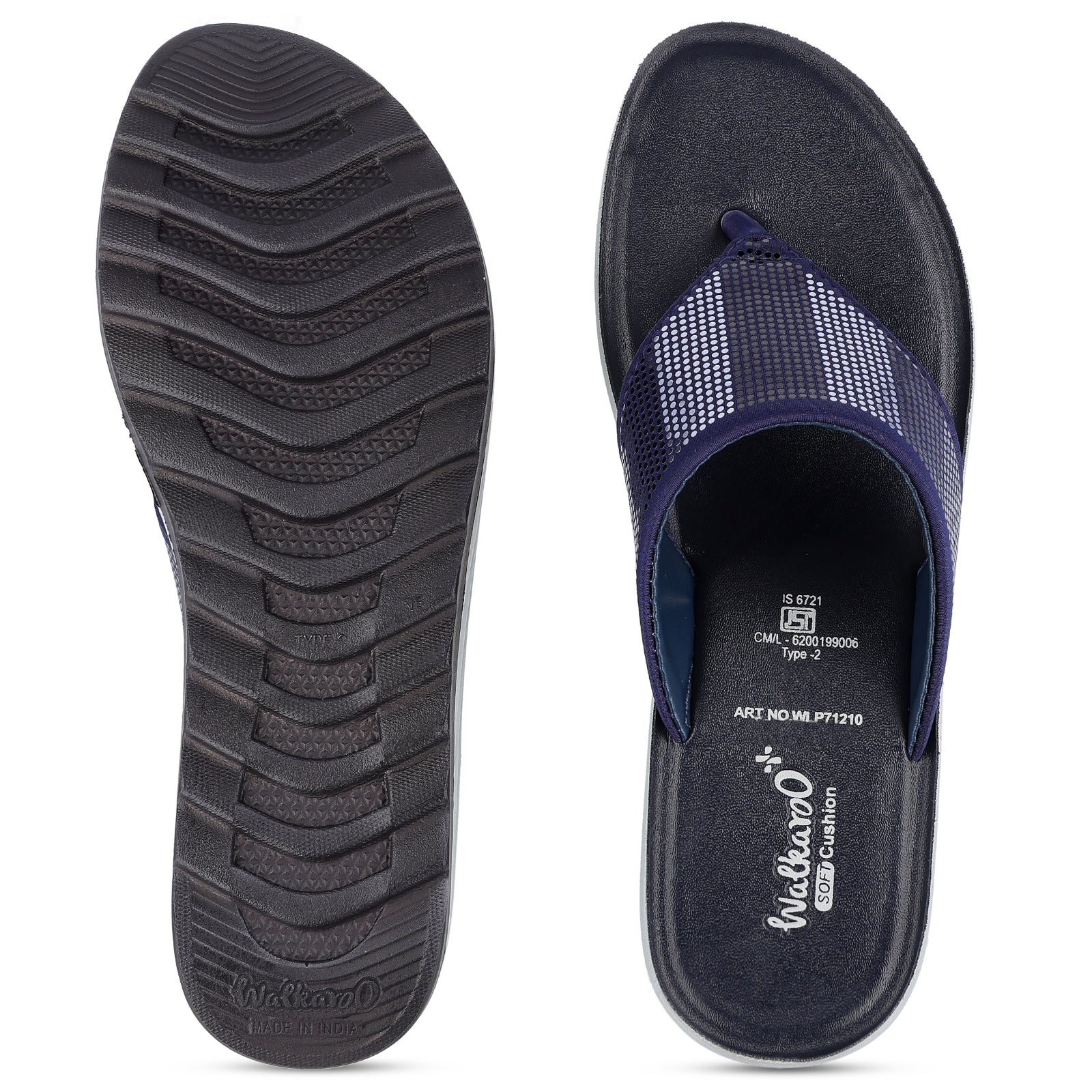Women's Daily Wear Sandals - WLP71210 Navy Blue