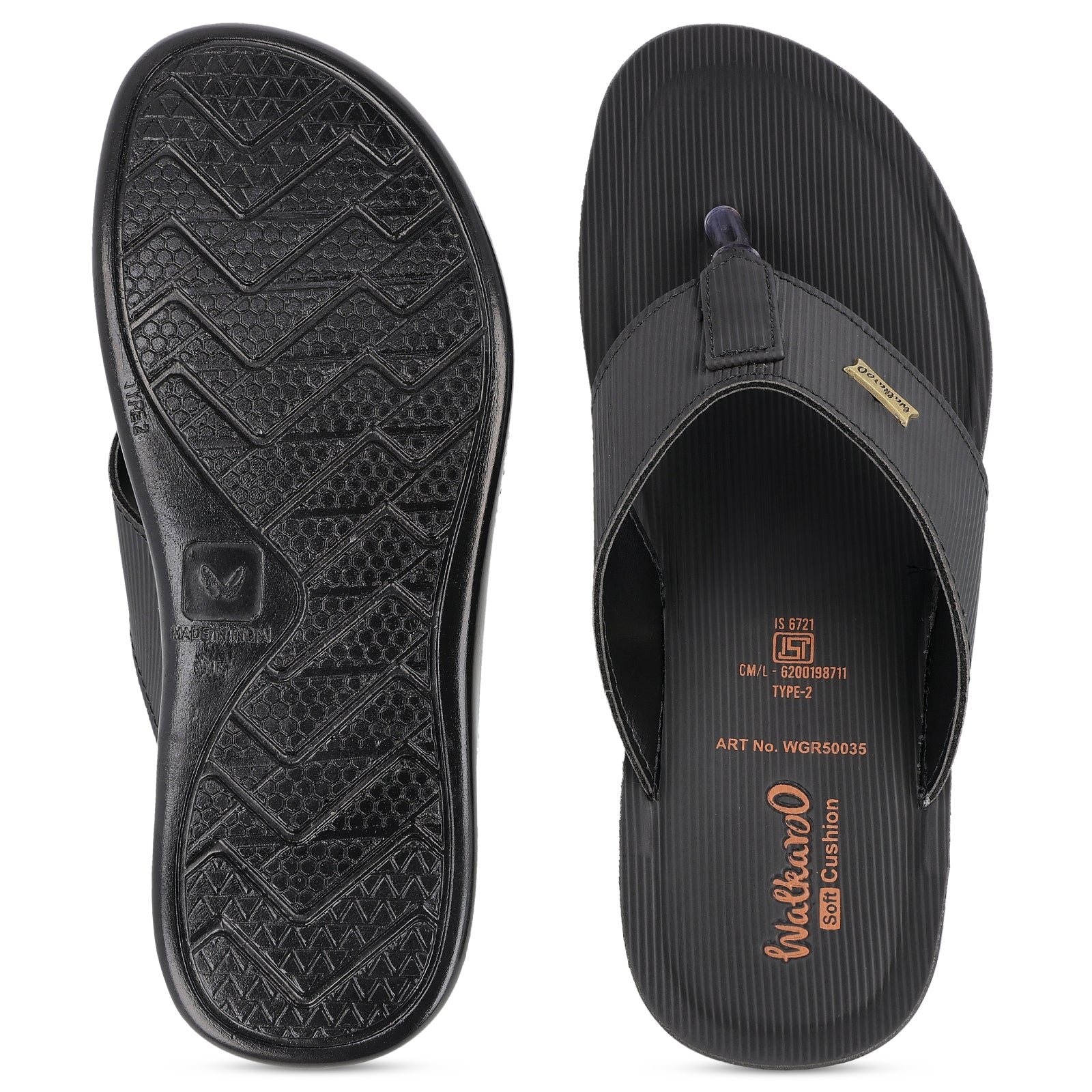 Men's Daily Wear Sandals - WGR50035 Black