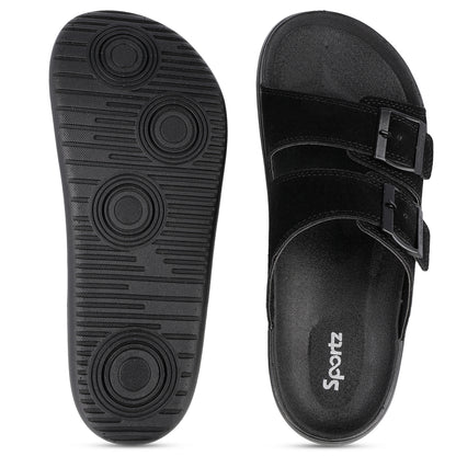Men's Daily Wear Comfort Sandals - SGE28007 Black