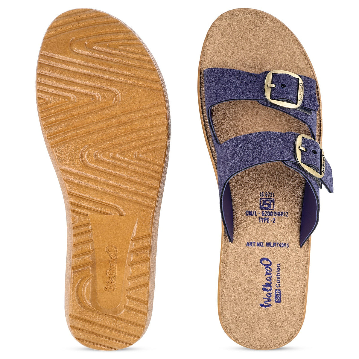 Women's Daily Wear Sandals  - WLR74005 Navy Blue