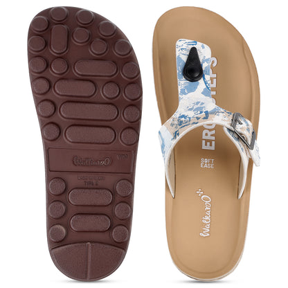 Women's Daily Wear Sandals - WLP71224 Blue Beige