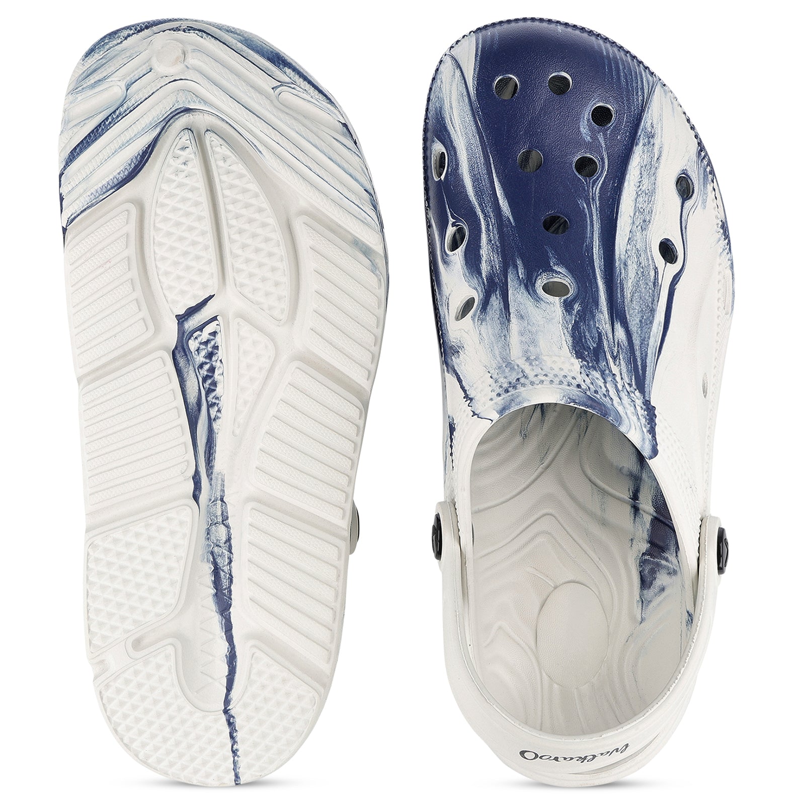 Men's Clogs  - 501 White Blue