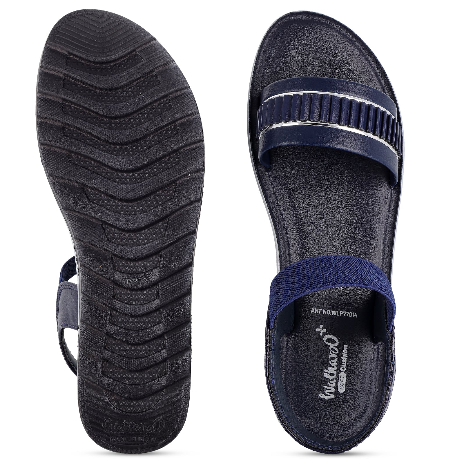 Women's Wedge Heel Sandals  - WLP77014 Blue