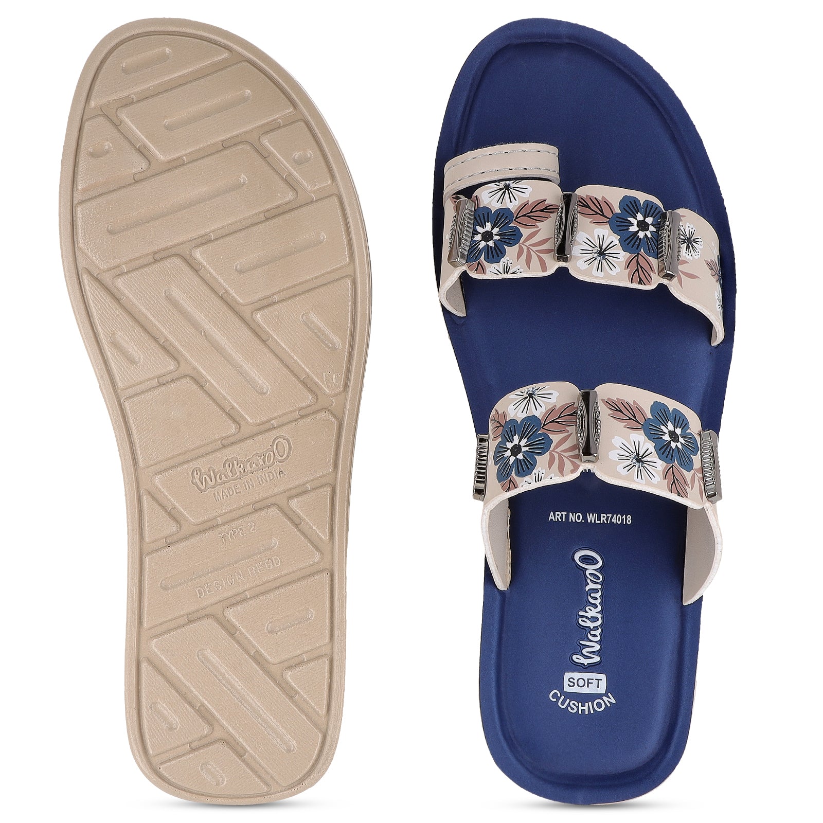 Women's Daily Wear Sandals - WLR74018 Navy Blue