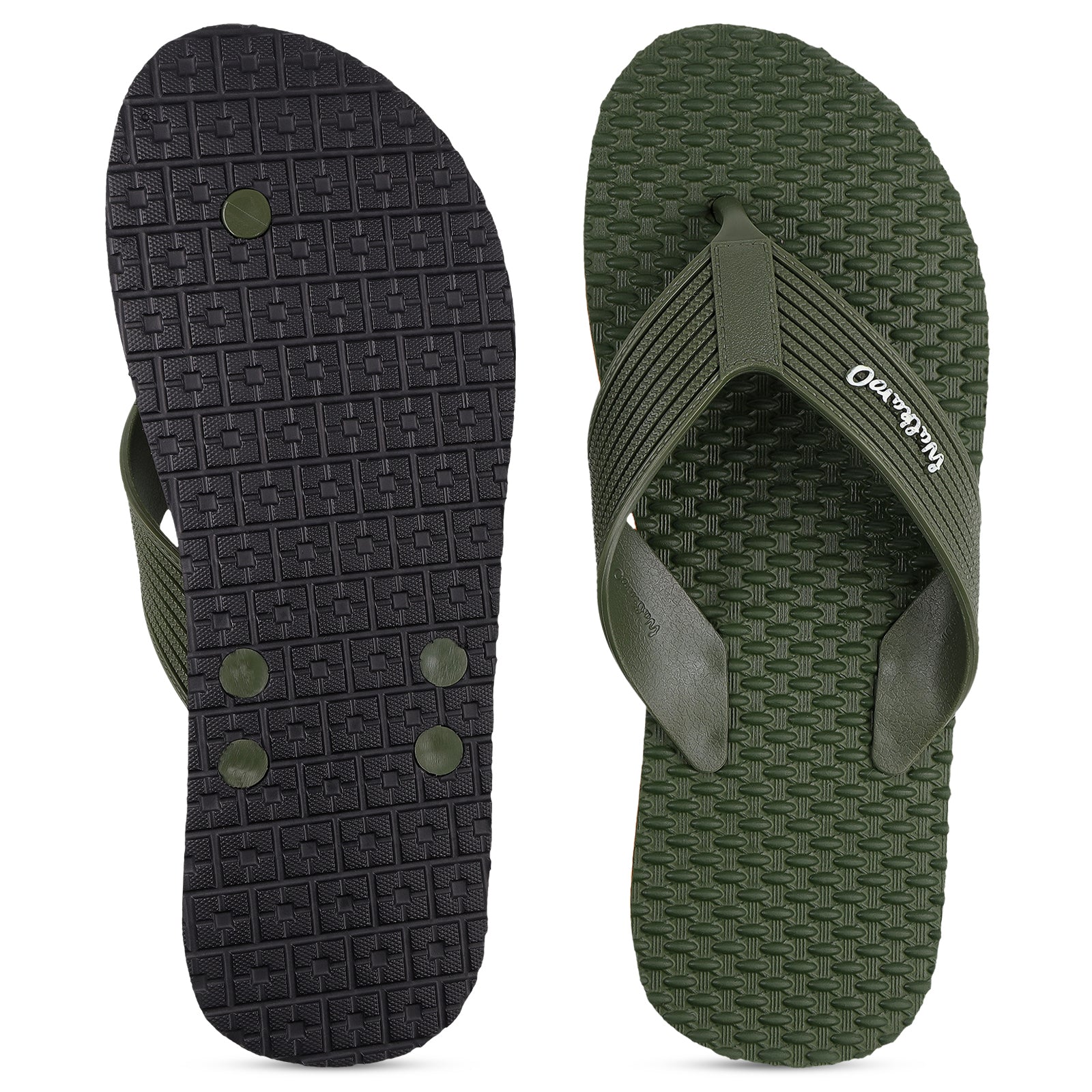 Men's Hawai Slippers - HG193 Olive