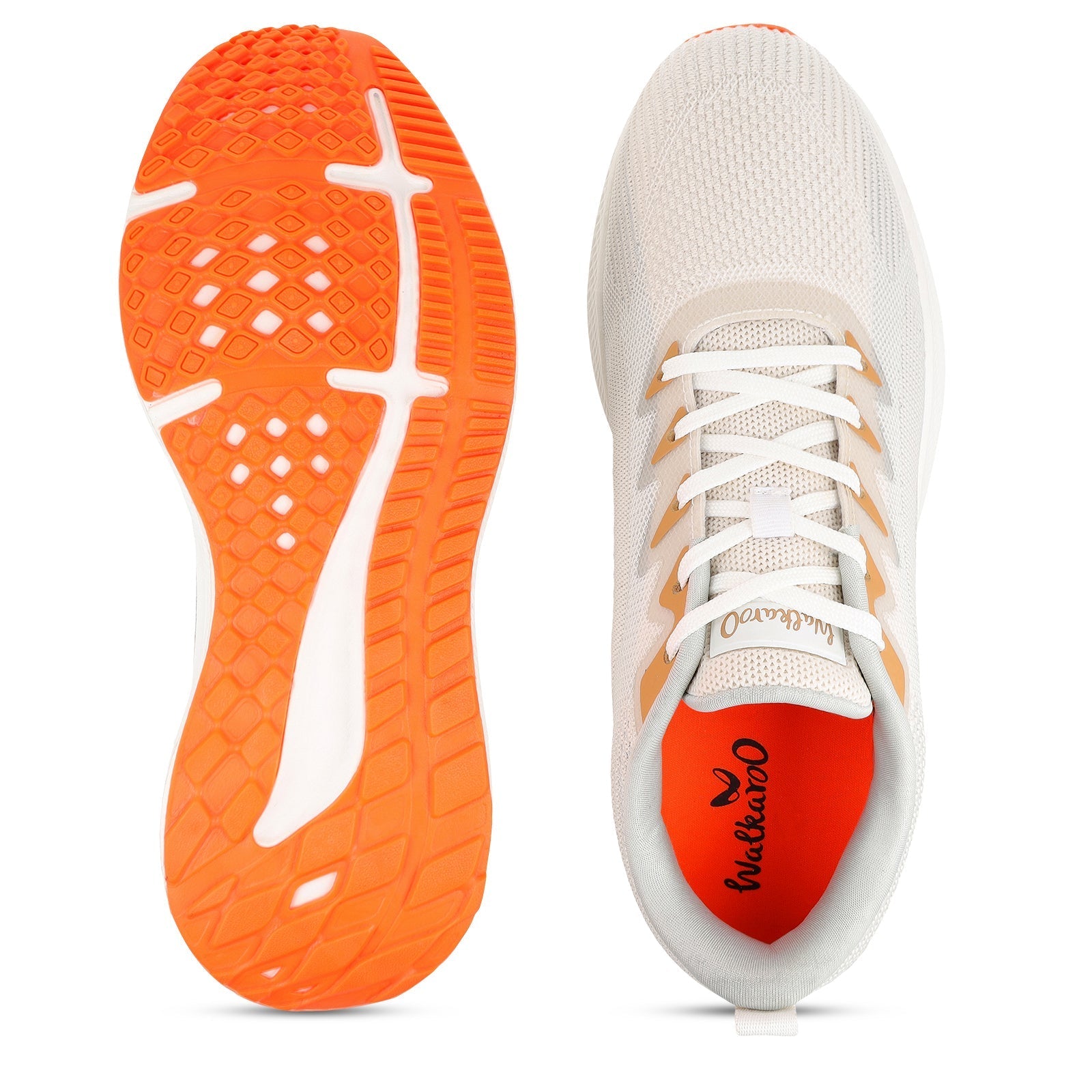 Men's Lace-up Sports Shoes - WS9114 White Beige