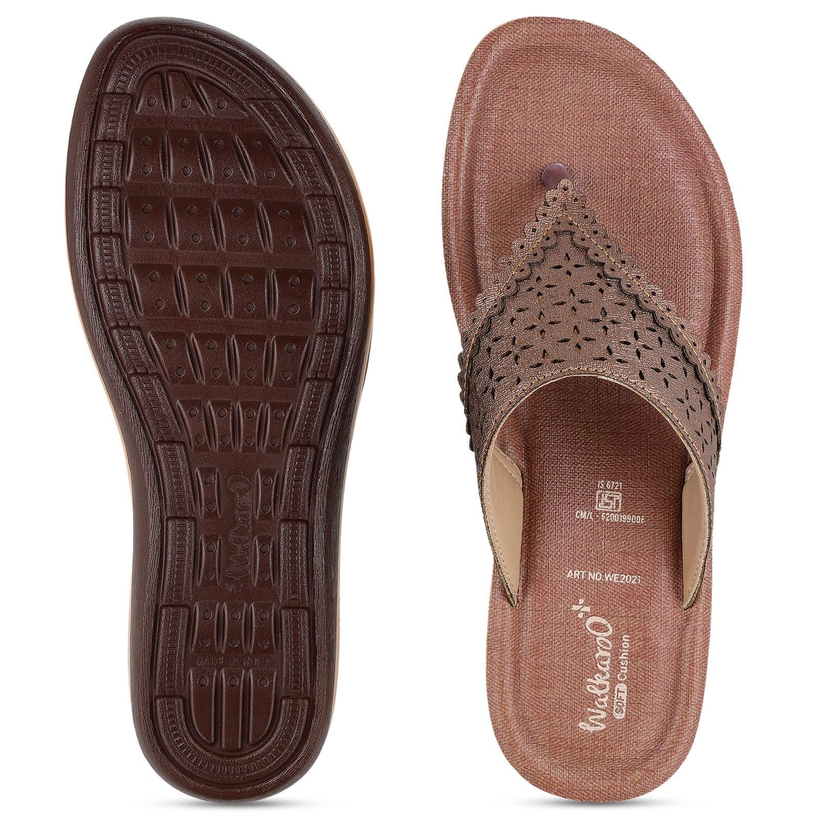 Women's Daily Wear Sandals - WE2021 Brown