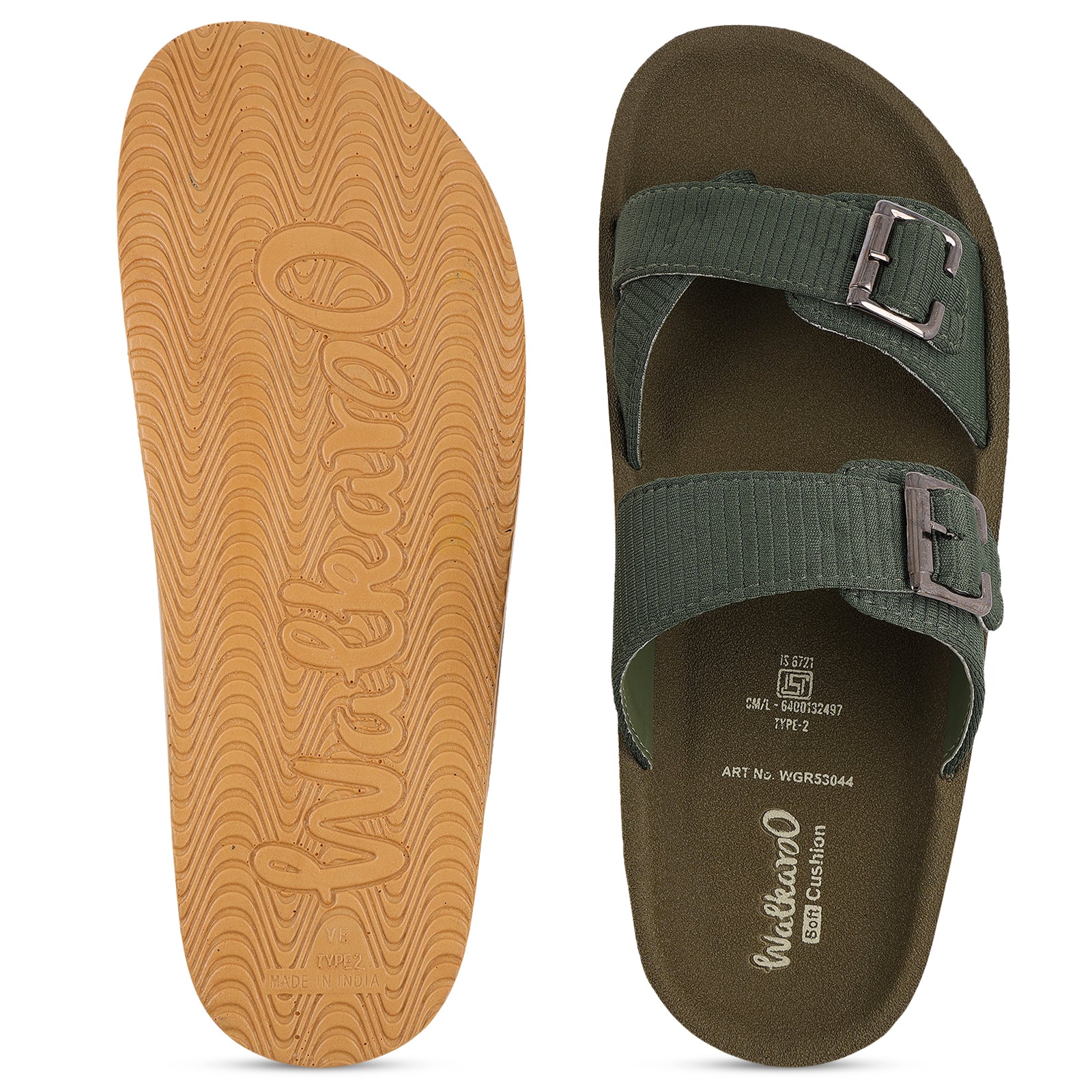 Men's Daily Wear Sandals - WGR53044 Olive