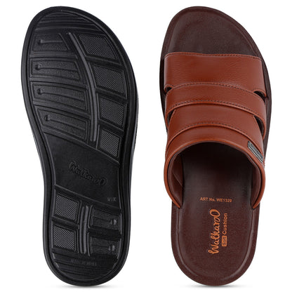 Walkaroo+ Men Sandals - WE1329 B Brown - Walkaroo Footwear