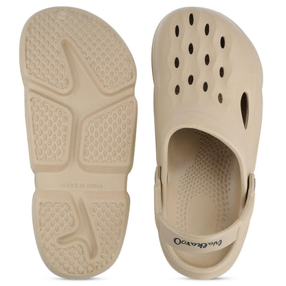Walkaroo Mens Clogs  - WC8721 Khaki