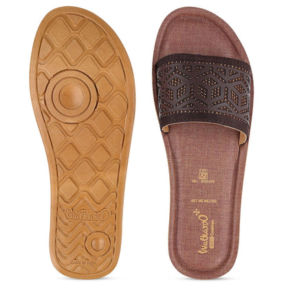 Women's Slide Sandals  - WE2355 Brown
