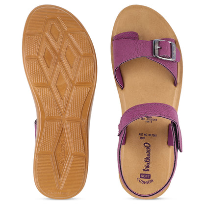 Women's Daily Wear Sandal  - WL7961 Plum
